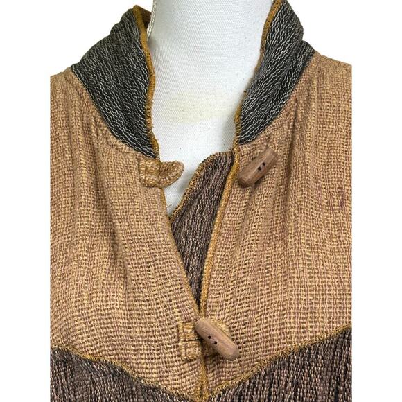 Tribe People United jacket, large, artisan, earthy, cozy, bohemian, cottagecore - Picture 4 of 6